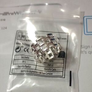 NWT Gorgeous STERLING SILVER 925 Woven Band Ring. Size 8